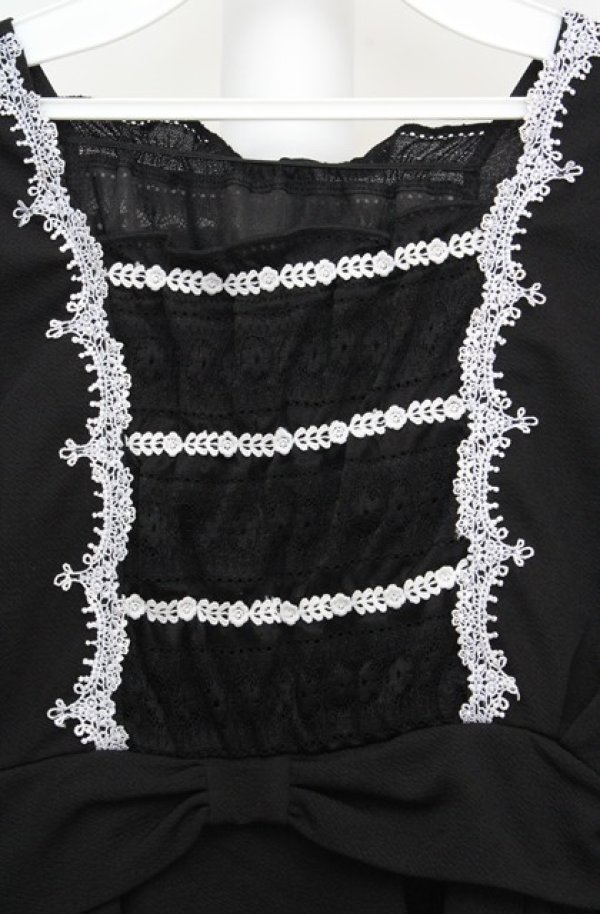 画像2: axes femme / ウエストリボンカットソープルオーバー  クロ O-26-03-18-007-AX-TO-IG-OS (2)