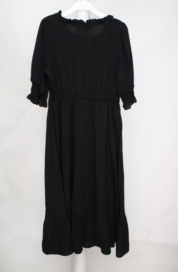 画像3: m petit by misako / AMレースアップワンピース L クロ O-26-03-18-082-LO-OP-IG-OS (3)