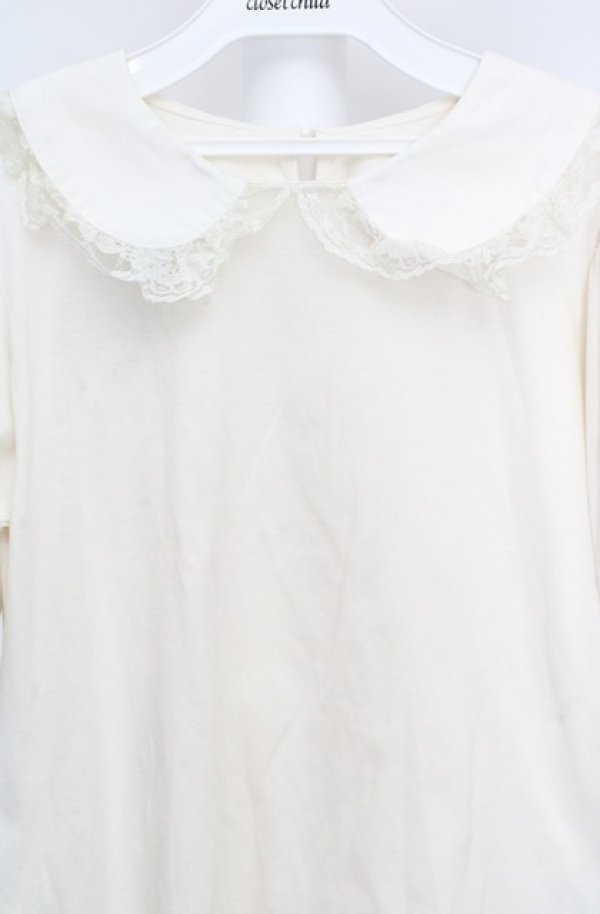 画像2: m petit by misako / 丸襟プルオーバー M オフシロ O-26-03-18-085-0-TO-IG-OS (2)