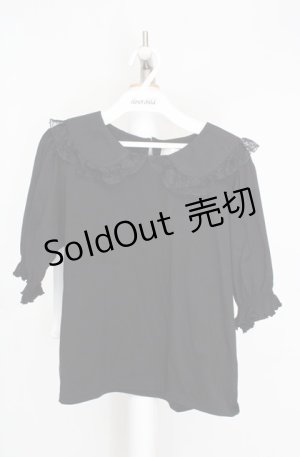 画像: m petit by misako / 丸襟プルオーバー M クロ O-26-03-18-086-0-TO-IG-OS