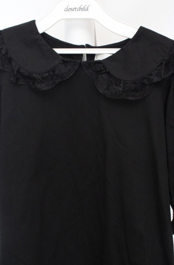 画像2: m petit by misako / 丸襟プルオーバー M クロ O-26-03-18-086-0-TO-IG-OS (2)