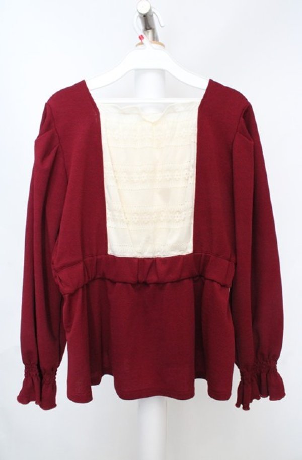 画像3: axes femme / ウエストリボンカットソープルオーバー  アカ O-26-03-18-008-AX-TO-IG-OS (3)