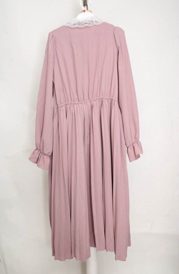 画像3: m petit by misako / AM*レースエリプリーツワンピース L ピンク O-26-03-18-088-LO-OP-IG-OS (3)