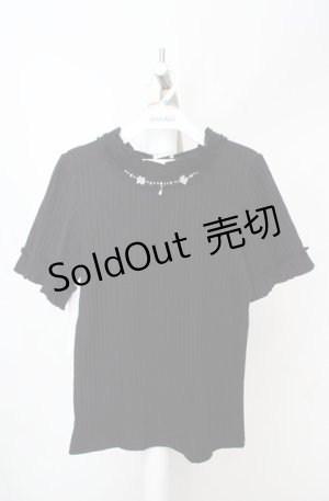 画像: axes femme / 吸水速乾プチスタンドリブプルオーバー F クロ O-26-03-18-012-AX-TO-IG-OS