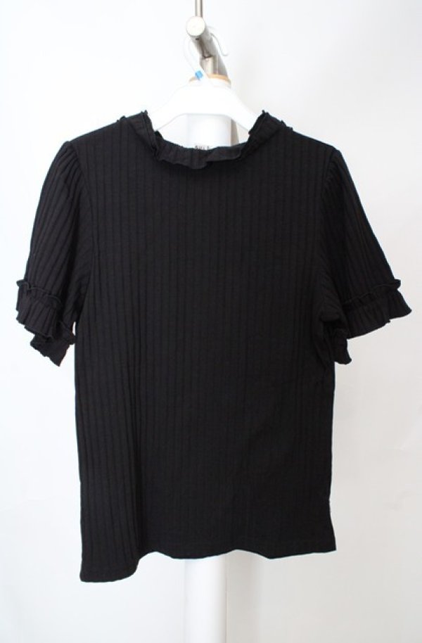 画像3: axes femme / 吸水速乾プチスタンドリブプルオーバー F クロ O-26-03-18-012-AX-TO-IG-OS (3)