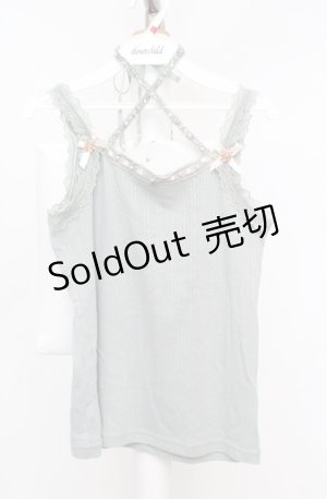 画像: axes femme / クロスストラップキャミソール  ミント O-26-03-18-019-AX-TO-IG-OS