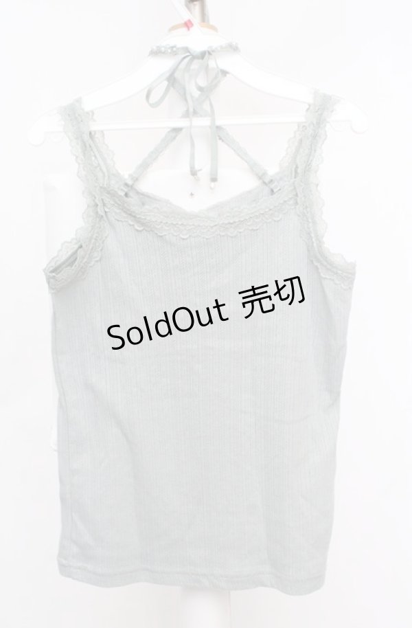 画像3: axes femme / クロスストラップキャミソール  ミント O-26-03-18-019-AX-TO-IG-OS (3)