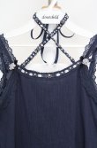 画像2: axes femme / クロスストラップキャミソール M ネイビー O-26-03-18-020-AX-TO-IG-OS (2)