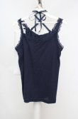 画像3: axes femme / クロスストラップキャミソール M ネイビー O-26-03-18-020-AX-TO-IG-OS (3)