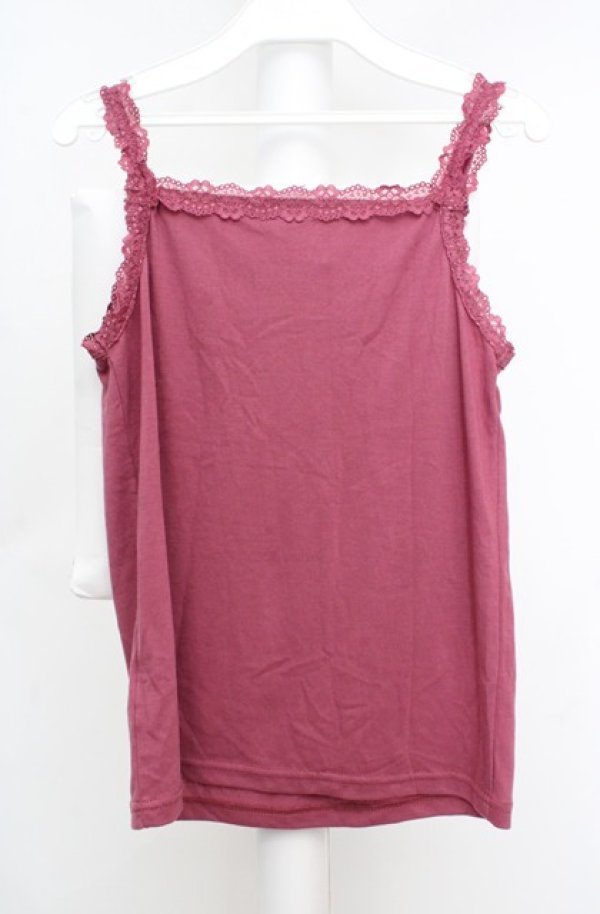 画像3: axes femme / レースビジューデザインタンク M ピンク O-26-03-18-021-AX-TO-IG-OS (3)