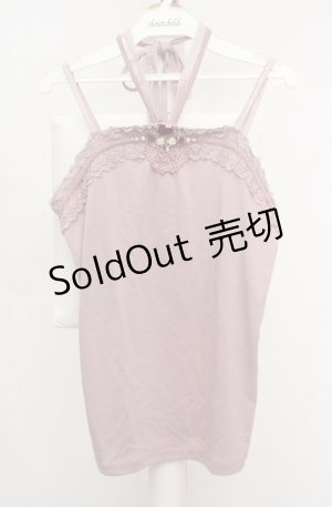 画像: axes femme / ホルター付きキャミソール  ピンク O-26-03-18-025-AX-TO-IG-OS