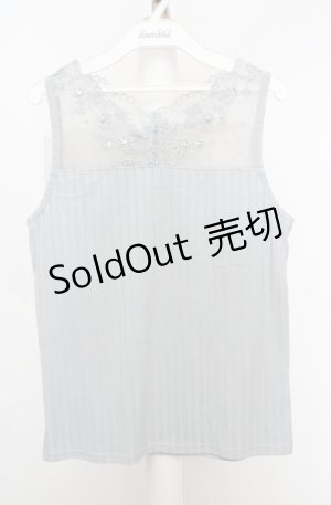 画像: axes femme / 繊細レースタンク M ミント O-26-03-18-030-AX-TO-IG-OS