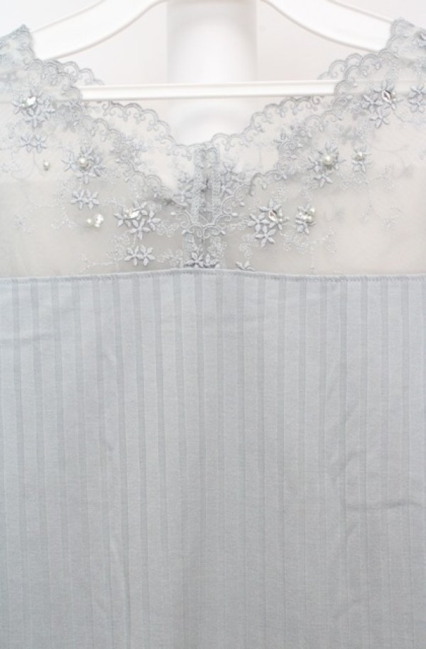 画像2: axes femme / 繊細レースタンク M ミント O-26-03-18-030-AX-TO-IG-OS (2)