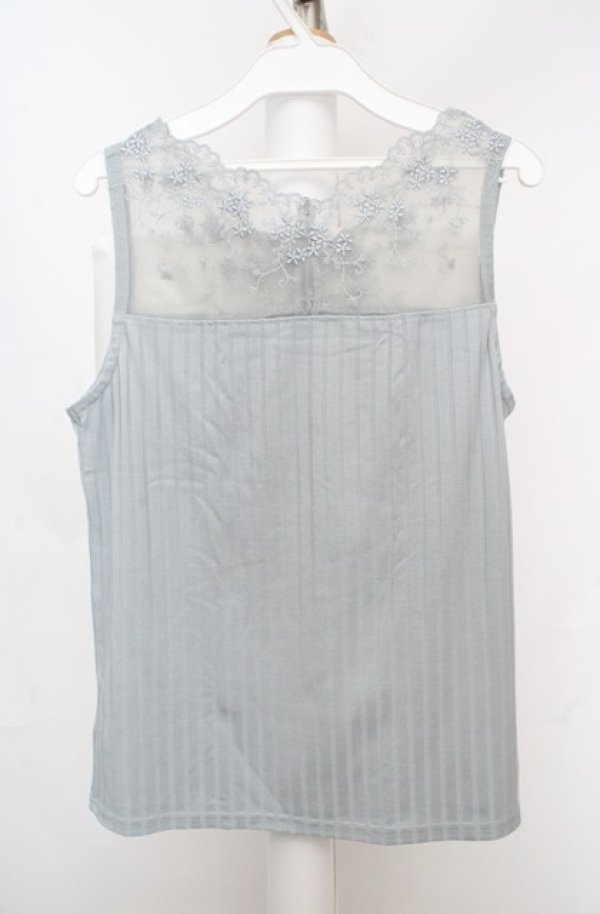 画像3: axes femme / 繊細レースタンク M ミント O-26-03-18-030-AX-TO-IG-OS (3)