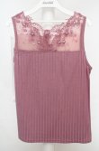 画像1: axes femme / 繊細レースタンク M ピンク O-26-03-18-031-AX-TO-IG-OS (1)