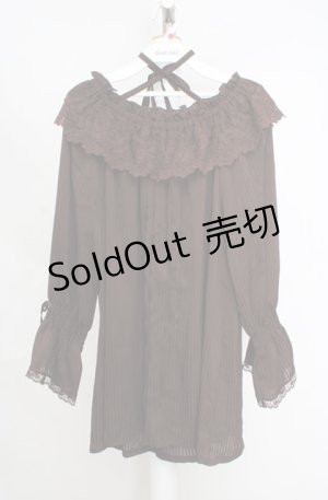 画像: axes femme / フリルブラウス F ブラウン O-26-03-18-032-AX-BL-IG-OS