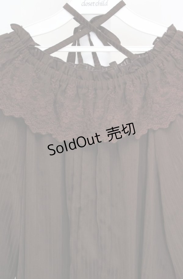 画像2: axes femme / フリルブラウス F ブラウン O-26-03-18-032-AX-BL-IG-OS (2)