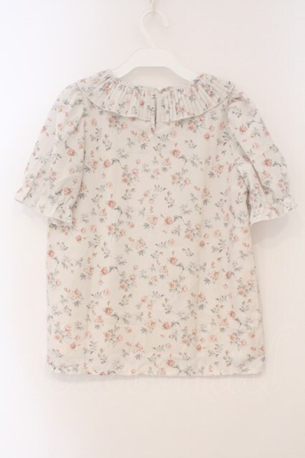 画像3: evelyn / フラワープリーツトップス  アイボリー O-26-03-19-036-LO-TO-OW-OS (3)