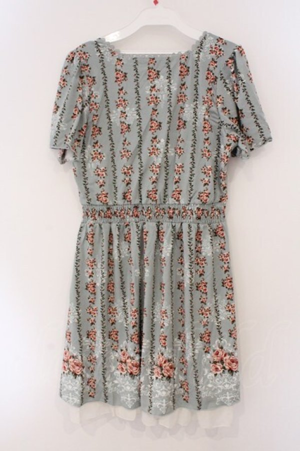 画像3: axes femme / ローズストライプワンピース  サックス O-26-03-19-039-AX-OP-IG-OS (3)