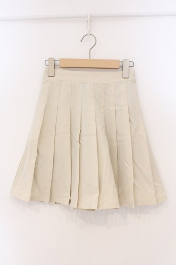 画像1: Fi.n.t / プリーツミニスカパン F ベージュ O-26-03-19-006-CA-PA-OW-OS (1)