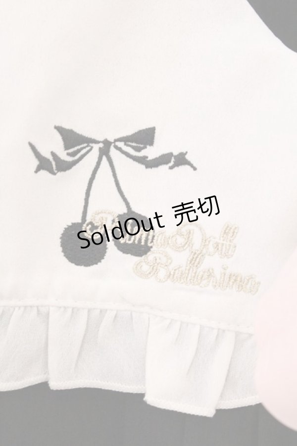 画像2: Amavel / チェリー刺繍チュニック F クロ O-26-03-19-047-CA-TO-OW-OS (2)