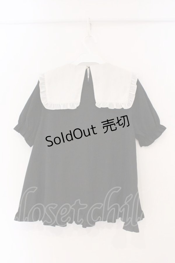 画像3: Amavel / チェリー刺繍チュニック F クロ O-26-03-19-047-CA-TO-OW-OS (3)