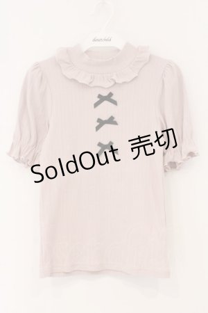 画像: Ank Rouge / 3つリボンカットソー M ピンク O-26-03-19-051-CA-TO-OW-OS