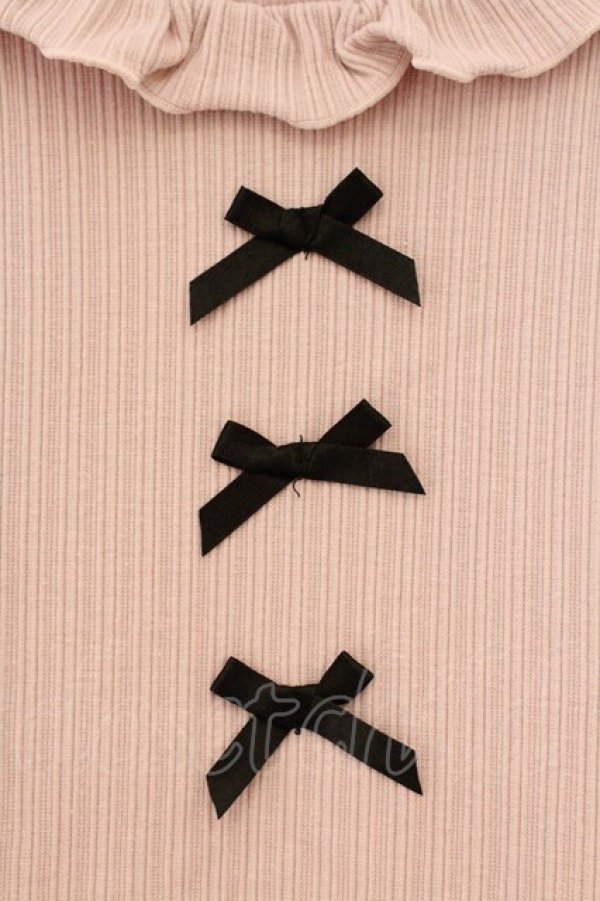 画像2: Ank Rouge / 3つリボンカットソー M ピンク O-26-03-19-051-CA-TO-OW-OS (2)