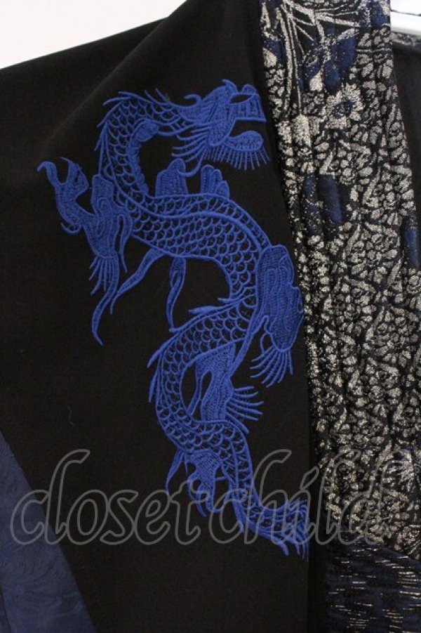 画像2: Qutie Frash / 陣羽織  ブラック×ブルー O-26-03-19-056-QU-TO-OW-OS (2)