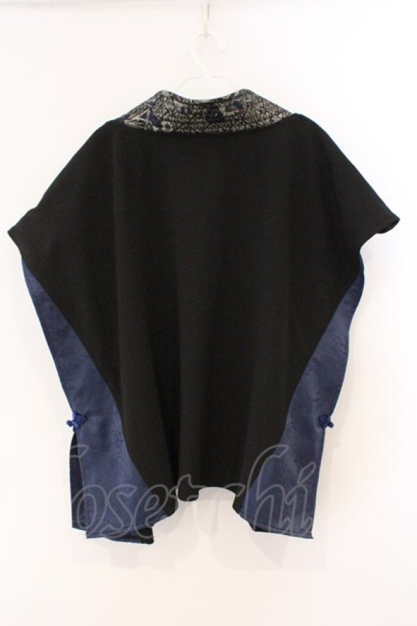 画像4: Qutie Frash / 陣羽織  ブラック×ブルー O-26-03-19-056-QU-TO-OW-OS (4)