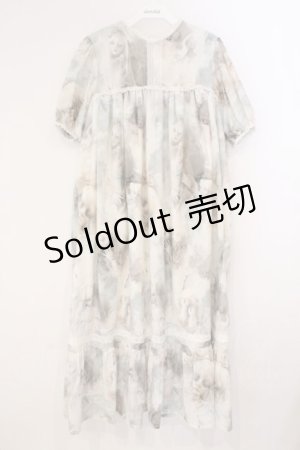 画像: microcosm / ×夏目羽七海 ロングドレス  アイボリー O-26-03-19-058-GO-OP-OW-OS