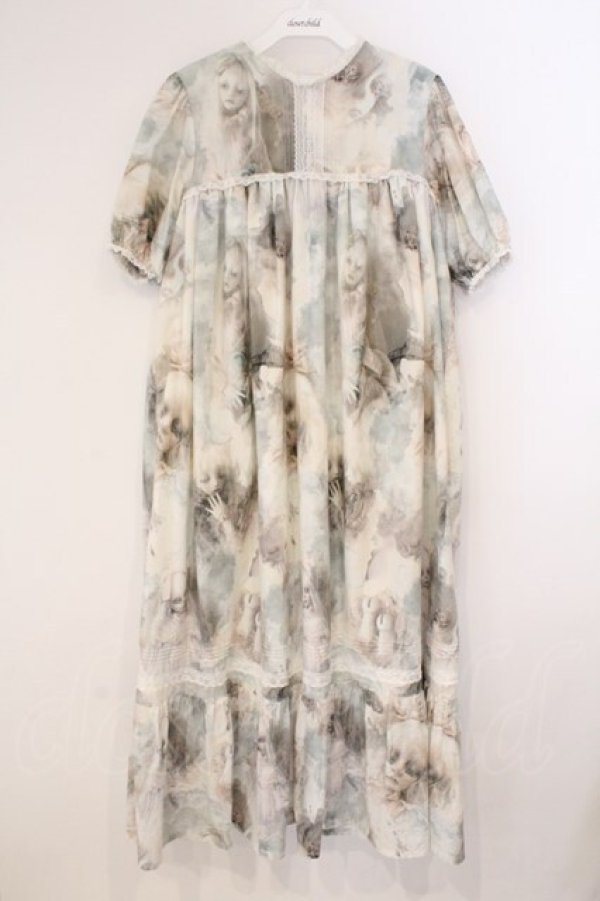 画像1: microcosm / ×夏目羽七海 ロングドレス  アイボリー O-26-03-19-058-GO-OP-OW-OS (1)