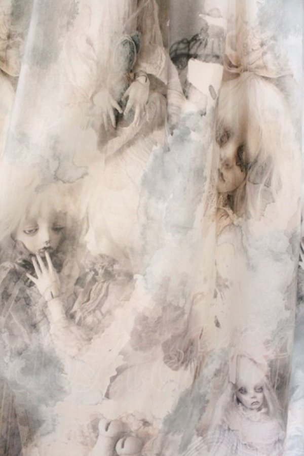 画像3: microcosm / ×夏目羽七海 ロングドレス  アイボリー O-26-03-19-058-GO-OP-OW-OS (3)