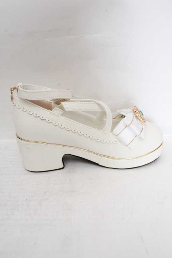 画像5: Amavel / Fortune Horoscopeクロスパンプス S シロ O-26-03-19-1021-CA-SH-IG-OS (5)
