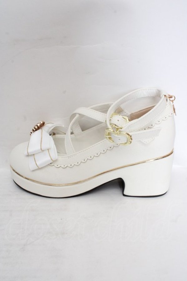 画像6: Amavel / Fortune Horoscopeクロスパンプス S シロ O-26-03-19-1021-CA-SH-IG-OS (6)