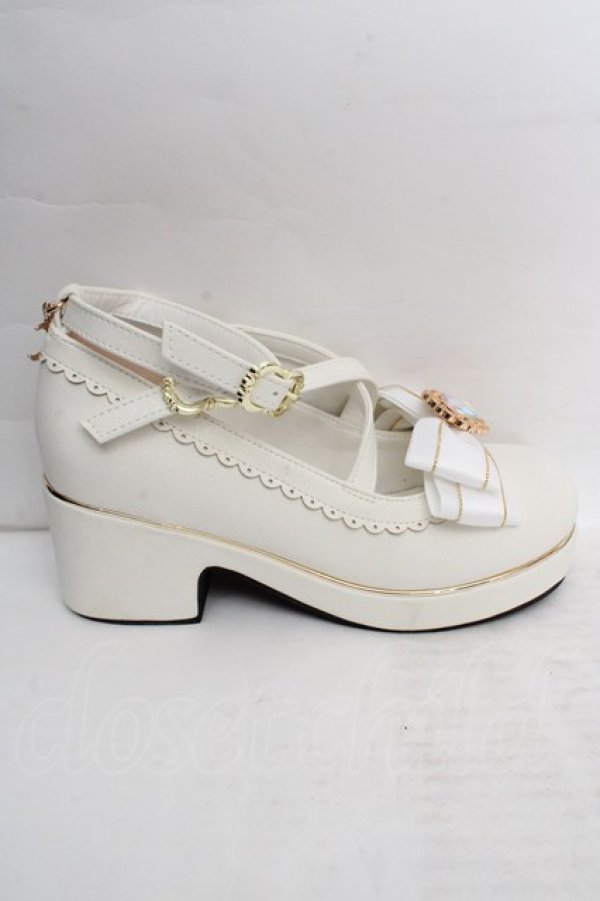 画像7: Amavel / Fortune Horoscopeクロスパンプス S シロ O-26-03-19-1021-CA-SH-IG-OS (7)