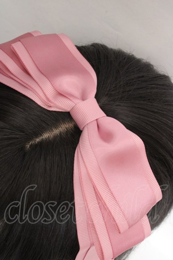 画像2: Amavel / Animal Donuts ぱっちんリボンカチューシャ  ピンク O-26-03-19-1025-CA-AC-IG-OS (2)