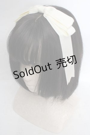 画像: Amavel / Animal Donuts ぱっちんリボンカチューシャ  オフシロ O-26-03-19-1026-CA-AC-IG-ZT651-F001