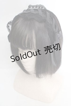 画像: Amavel / Dark Chember Maidヘッドドレス  クロ O-26-03-19-1027-CA-AC-IG-OS