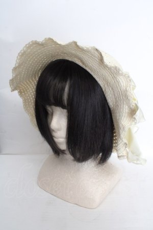 画像: LIZ LISA / ストローハット  ナチュラル×オフシロ O-26-03-19-1029-LO-AC-IG-OS