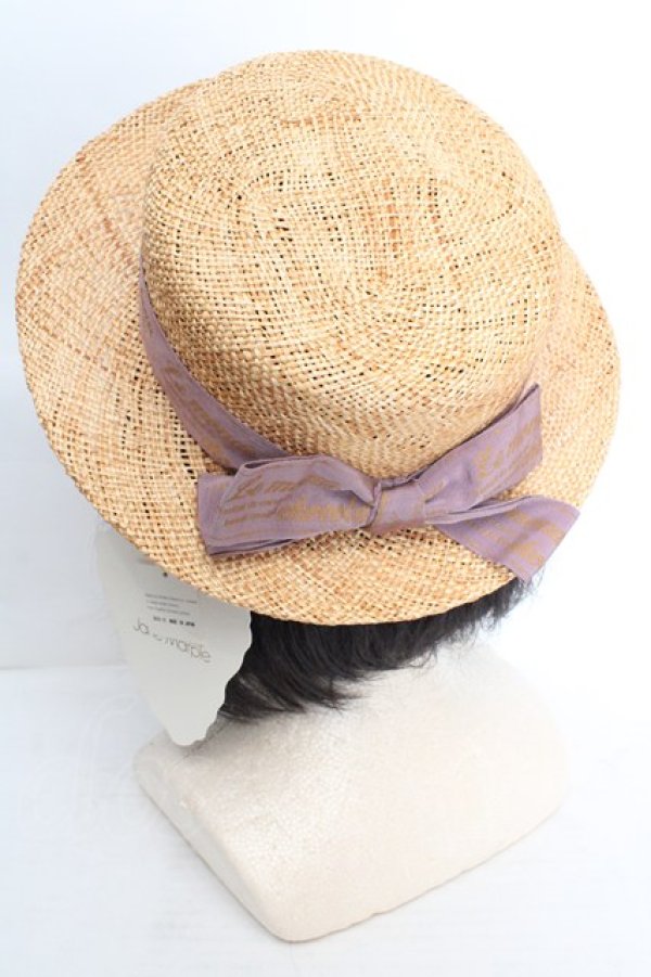 画像3: Jane Marple / Logo Ribbon Canotie キャノティエ  ナチュラル×くすみピンク O-26-03-19-1030-JM-AC-IG-OS (3)
