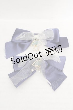 画像: Amavel / Jerryfish Aquariumリボンクリップ  ブルー O-26-03-19-1035-CA-AC-IG-ZT0323R