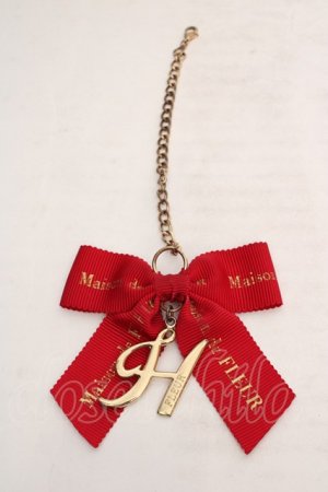 画像: Maison de FLEUR / イニシャルチャーム  アカ H O-26-03-19-1041-LO-ZA-IG-OS