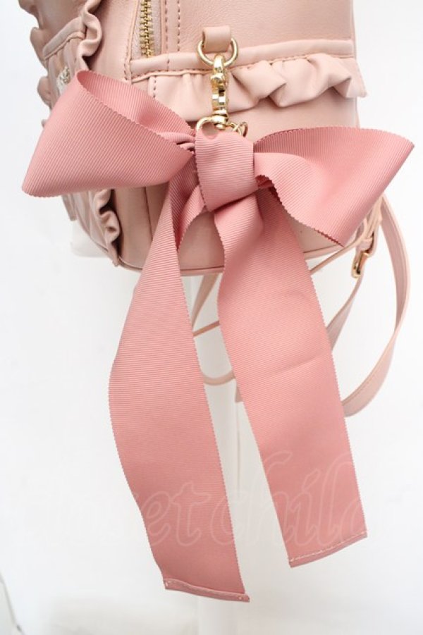 画像2: Maison de FLEUR / Love to my sweet dollリボンリュック  ピンク O-26-03-19-1008-LO-BG-IG-OS (2)