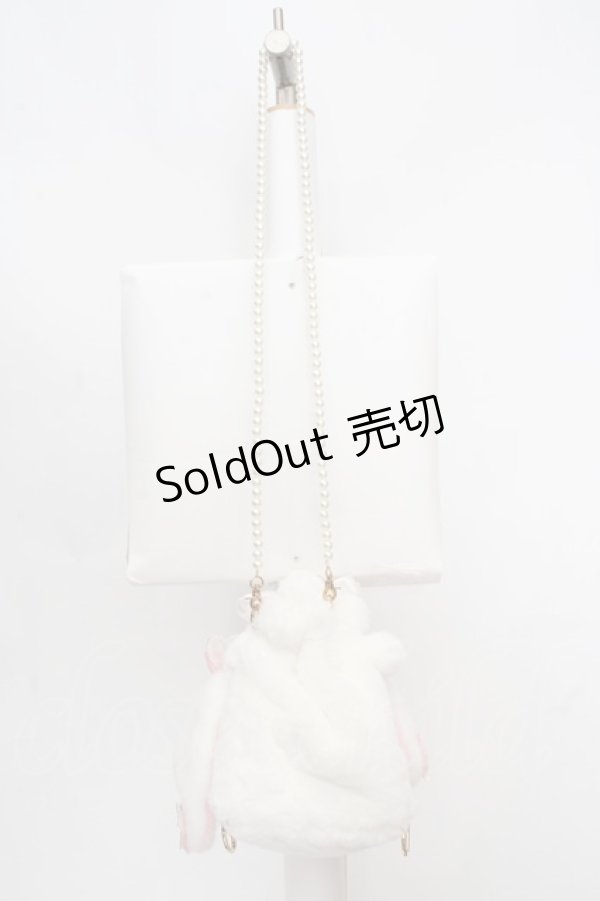 画像3: Snow crystal / たれみみうさぎ ぬいぐるみポシェット  シロ×ピンク O-26-03-19-1011-LO-BG-IG-OS (3)