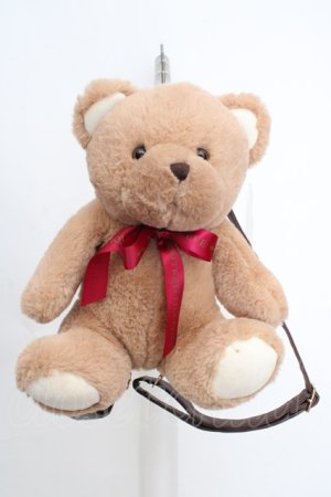 画像: Amavel / FLUFFY YUMMY SOUVENIRテディベアリュック  ブラウン×ワイン O-26-03-19-1002-CA-BG-IG-OS