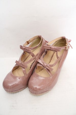 画像: axes femme / エナメルレースアップパンプス S ピンク O-26-03-19-1016-AX-SH-IG-OS