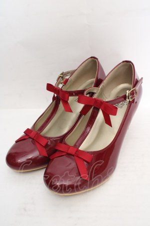 画像: an another angelus / Tストラップリボンパンプス S アカ O-26-03-19-1017-CA-SH-IG-OS