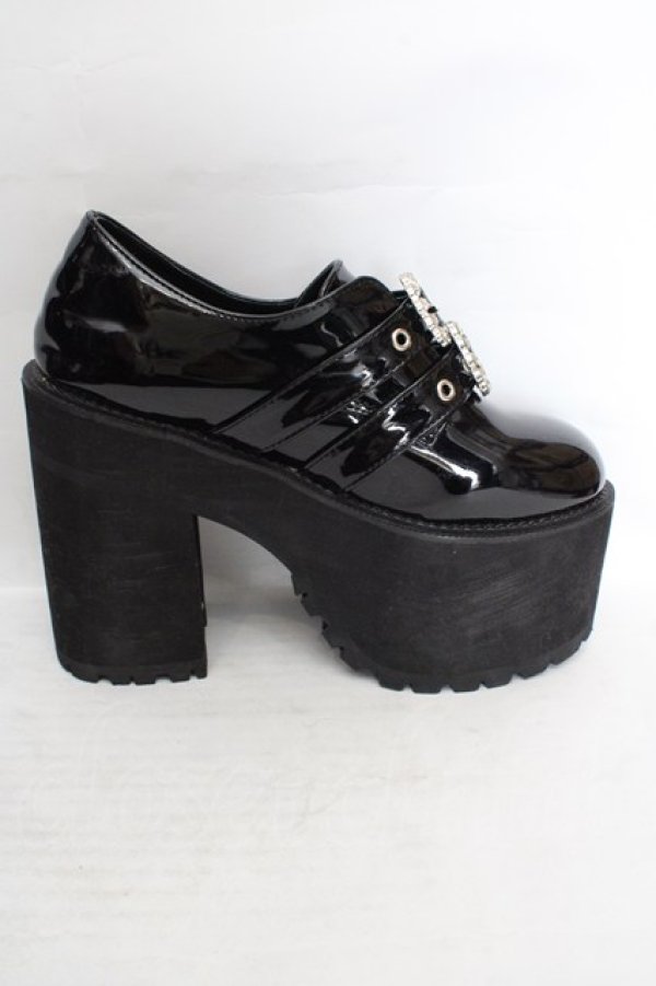 画像5: Bubbles / 厚底ローファーシューズ 36 クロ O-26-03-19-1018-CA-SH-IG-OS (5)