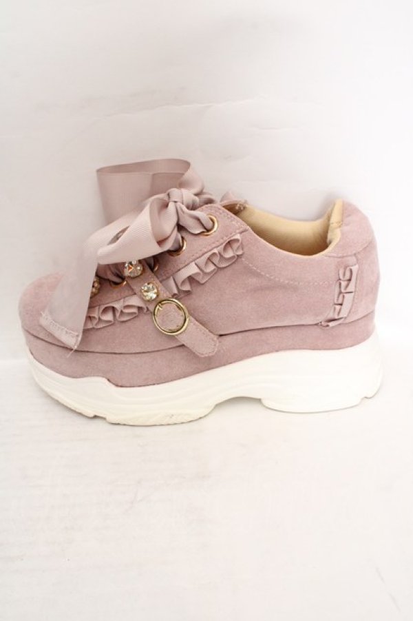 画像6: LIZ LISA / ビジューベルト厚底スニーカー M ピンク O-26-03-19-1019-LO-SH-IG-OS (6)